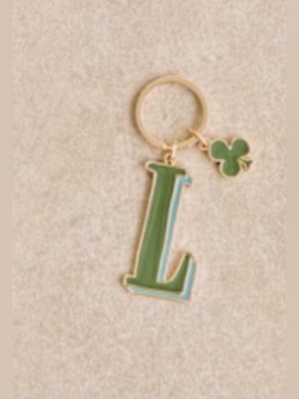 Sézane L Key Ring in Green